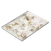 Carnet Anges, début du 18ème siècle (à l'encre et lavage (Côté gauche)