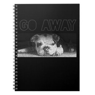Carnet Anglais Bulldog Chiot Distances Sociales S'Éloigne