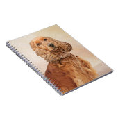 Carnet Anglais Cocker Peinture Espagnole - Art Chien orig (Côté Droit)