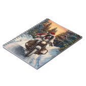 Carnet Anglais Setter Chien équitation Moto Noël (Côté gauche)