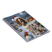 Carnet Anglais Setter Winter Wonderland Christmas Joy (Côté Droit)