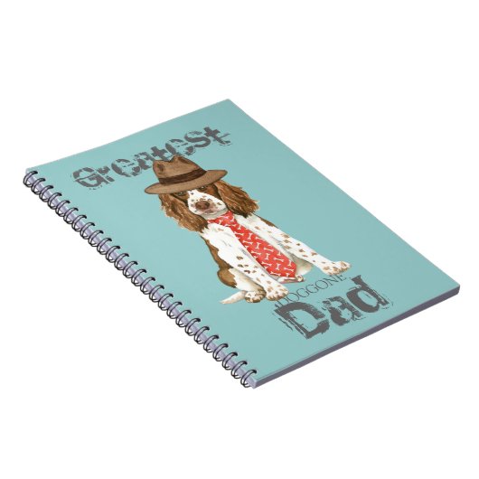 Carnet Anglais Springer Spaniel Papa (Côté Droit)