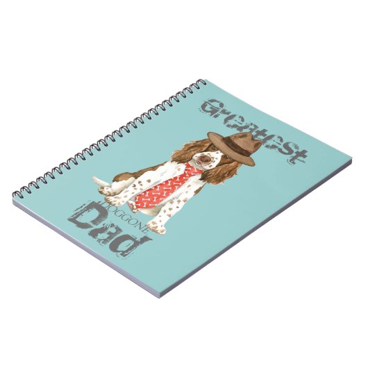 Carnet Anglais Springer Spaniel Papa (Côté gauche)