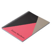 Carnet Angle sur couleur moderne professionnel personnali (Côté gauche)