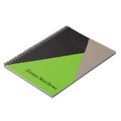 Carnet Angle sur couleur moderne professionnel personnali (Côté gauche)