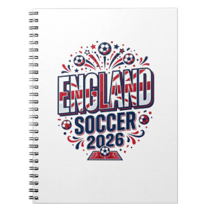 Carnet Angleterre Football 2026 Football Gras Typographie