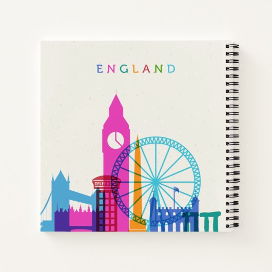 Carnet Angleterre Skyline (Dos)