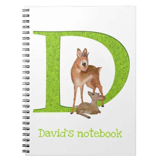 Carnet Animal ABC D pour dik-dik (Devant)