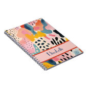 Carnet Animal Abstrait Moderne Retro Coloré (Côté Droit)