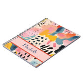 Carnet Animal Abstrait Moderne Retro Coloré (Côté gauche)