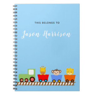 Carnet animal mignon de train