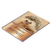 Carnet Animal mignon pour les filles Hedgehog School (Côté gauche)