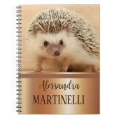 Carnet Animal mignon pour les filles Hedgehog School (Devant)