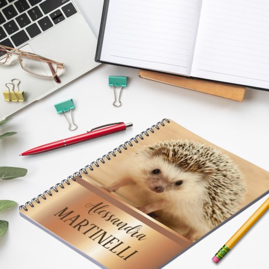 Carnet Animal mignon pour les filles Hedgehog School