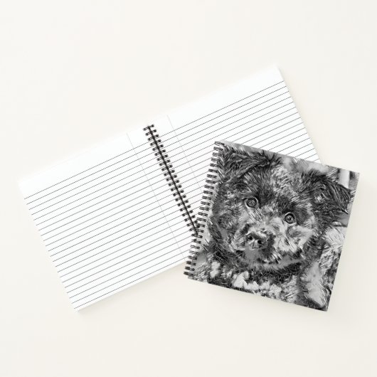 Carnet AnimalArtBW_Dog_005 (Intérieur)