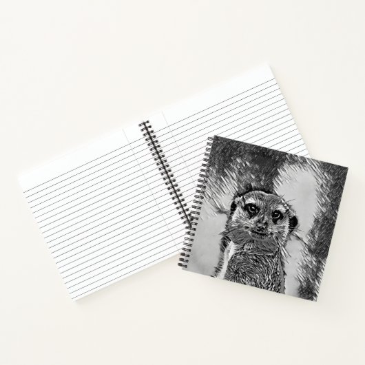 Carnet AnimalArtBW_Meerkat_002 (Intérieur)