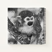 Carnet AnimalArtBW_Monkey_002 (Dos)