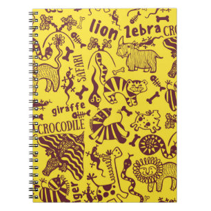 Carnet Animaux africains : Motif culturel sans peau.