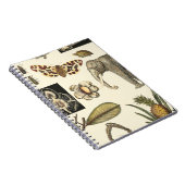 Carnet Animaux agressés peints sur Arrière - plan de crèm (Côté Droit)