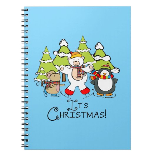 Carnet Animaux C'est Noël (Devant)