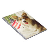 Carnet Animaux de bébés cutest | American Flag Corgi (Côté Droit)