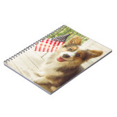 Carnet Animaux de bébés cutest | American Flag Corgi (Côté gauche)
