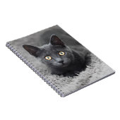 Carnet Animaux de bébés cutest | Chat gris (Côté Droit)