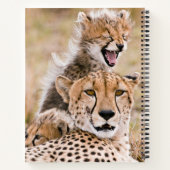Carnet Animaux de bébés cutest | Cheetah Cat & Cub (Dos)