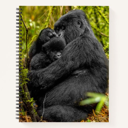Carnet Animaux de bébés cutest | Gorilla & bébé (Devant)