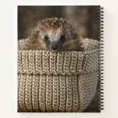 Carnet Animaux de bébés cutest | Hérisson dans un panier (Dos)