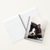 Carnet Animaux de bébés cutest | Kitten noir et blanc (Intérieur)