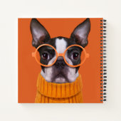 Carnet Animaux de bébés cutest | Orange Boston Terrier (Dos)