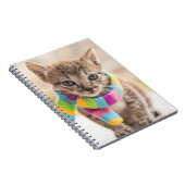 Carnet Animaux de bébés cutest | Tabby Kitten Écharpe arc (Côté Droit)
