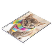 Carnet Animaux de bébés cutest | Tabby Kitten Écharpe arc (Côté gauche)