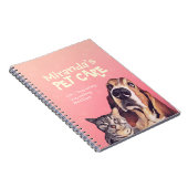 Carnet Animaux de compagnie assis Bain Salon Grooming Foo (Côté Droit)