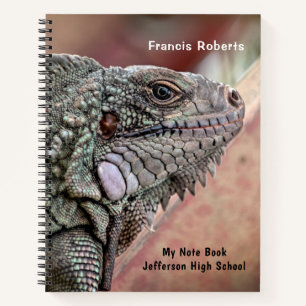 Carnet Animaux de compagnie Iguana Lizard Nature Personna