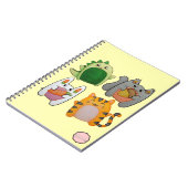 Carnet Animaux de dessin animé de Kawaii (Côté gauche)