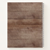 Carnet Animaux de forêt de bois Bébé première année (Dos)