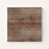 Carnet Animaux de forêt de bois Bébé première année (Dos)