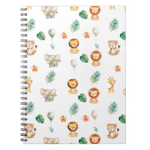 Carnet Animaux de jungle Boho mignons