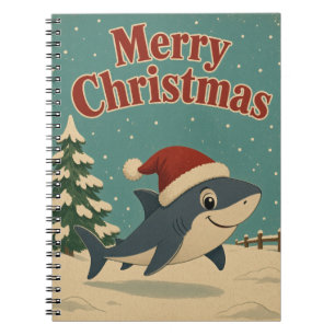 Carnet Animaux de la cour d'hiver de Noël Shark