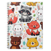 Carnet Animaux de la Forêt Sans Couture (Devant)