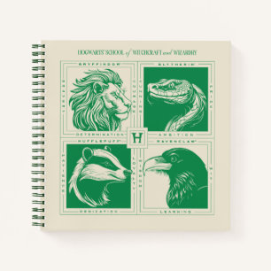 Carnet Animaux des Maisons HOGWARTS™ en grille