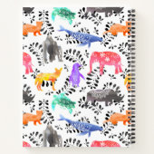 Carnet Animaux en voie de disparition Motif d'aquarelle (Dos)