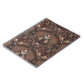 Carnet Animaux et plantes de bois en rouge et brun (Côté gauche)