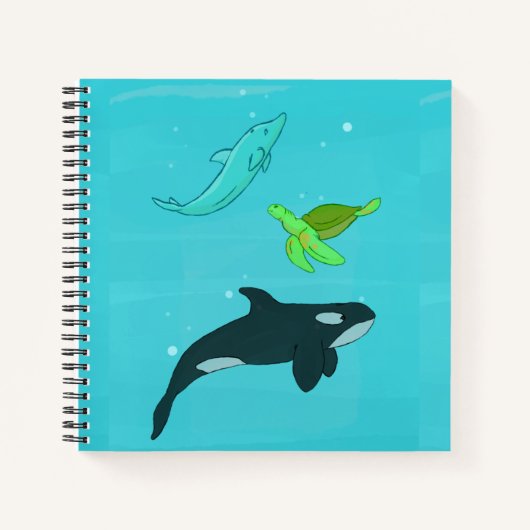 Carnet Animaux marins (Devant)