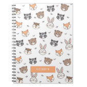 Carnet Animaux mignons de dessins animés pour enfants (Devant)