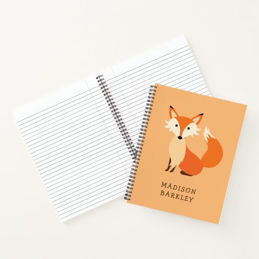 Carnet Animaux mignons de la forêt de Fox Kid (Intérieur)