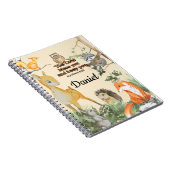 Carnet Animaux mignons de la forêt École Enfants Bénédict (Côté Droit)