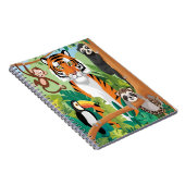 Carnet Animaux mignons pour enfants Jungle Tigre Singe Oi (Côté Droit)